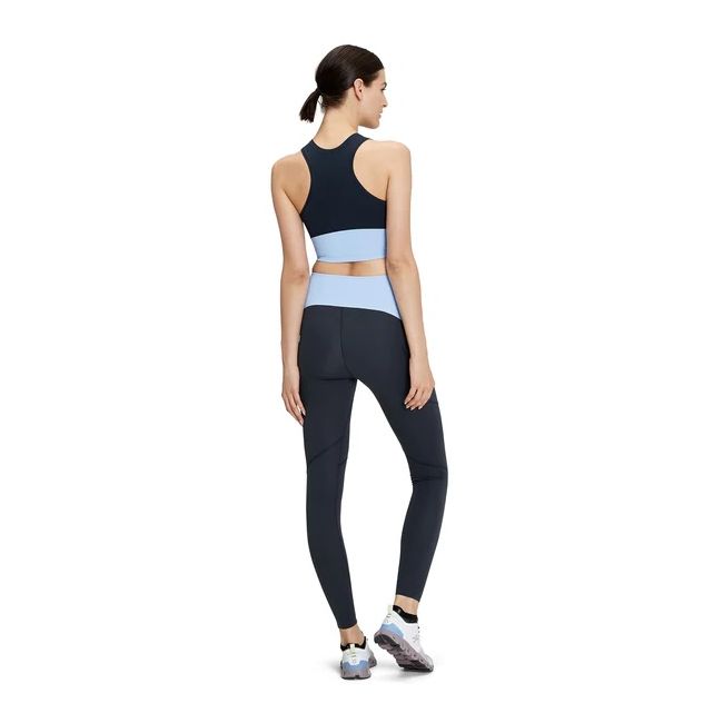 On Cloud - colanti lungi alergare pentru femei Movement Tights Long - negru albastru deschis