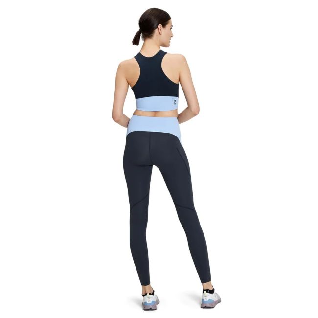 On Cloud - maiou sport scurt femei Movement Crop - albastru inchis | deschis