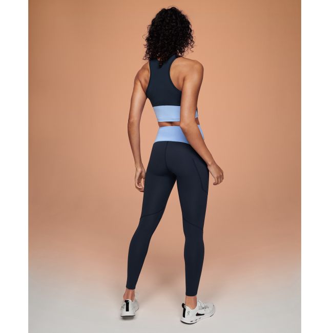 On Cloud - maiou sport scurt femei Movement Crop - albastru inchis | deschis