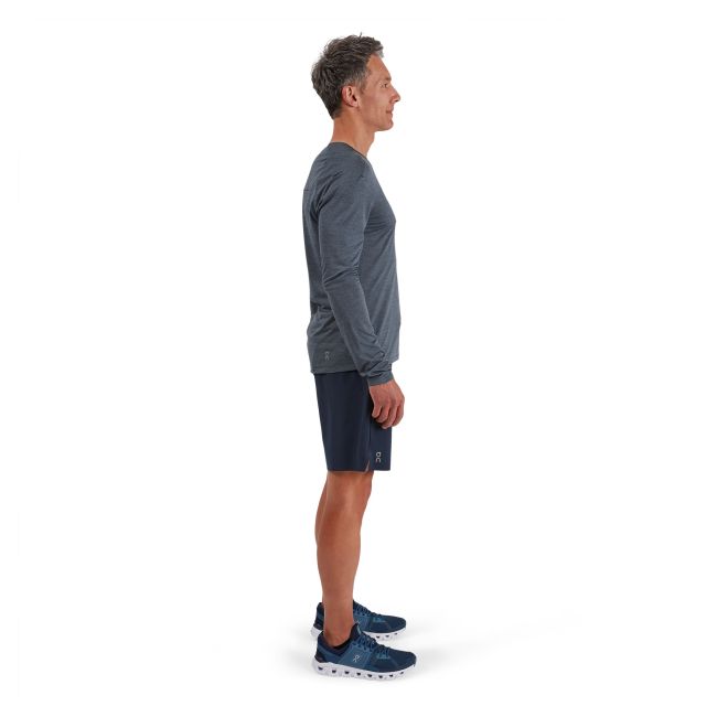 On Cloud - pantaloni scurti pentru barbati Hybrid Shorts - albastru inchis
