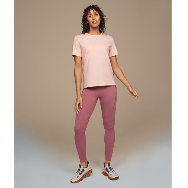 On Cloud - tricou sport bumbac maneca scurta pentru femei On-T shirt - roz deschis