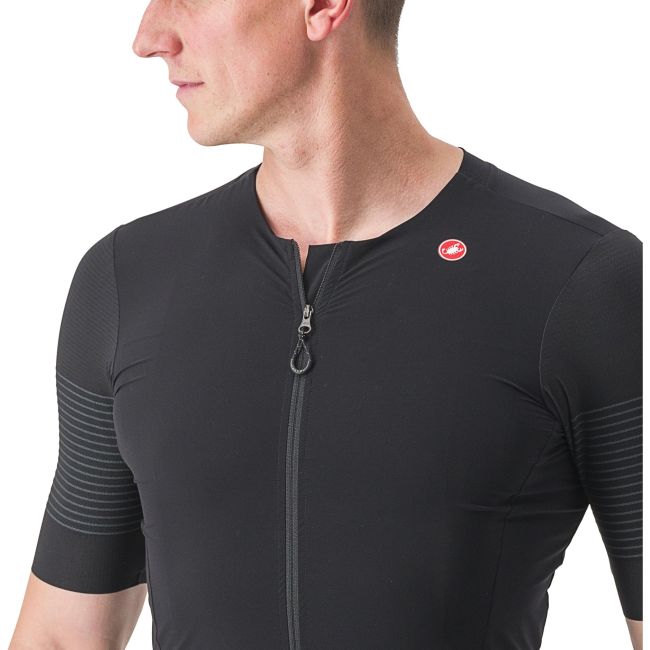 Castelli - tricou ciclism barbati, maneca scurta Premio jersey - negru