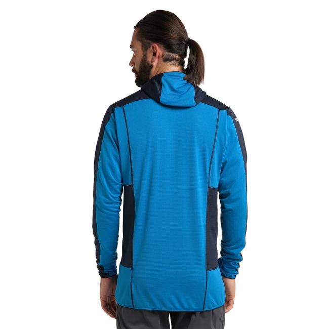 Haglofs - Jacheta fleece barbati L.I.M Mid Fast Hood - alnastru inchis albastru nordic