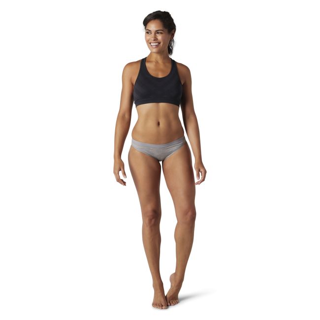 Smartwool - slip femei Merino W Bikini Boxed - gri deschis