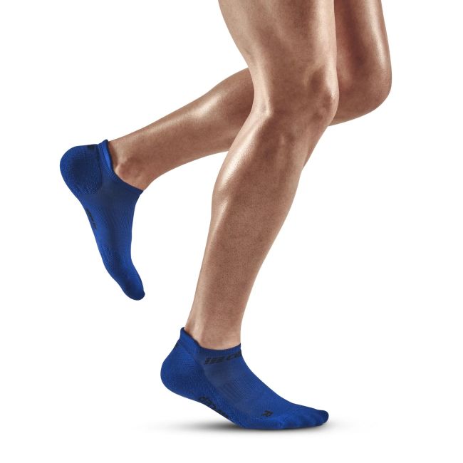 CEP - sosete compresie scurte barbati The Run Socks No show - albastru
