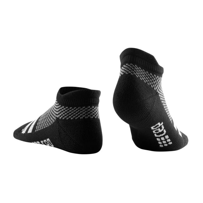 CEP - sosete compresie scurte barbati Training Compression Socks No Show - negru gri