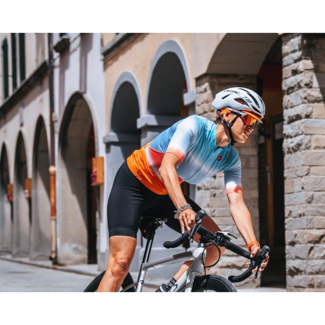Castelli - pantaloni scurti ciclism cu bretele pentru femei Endurance bibshorts - albastru inchis