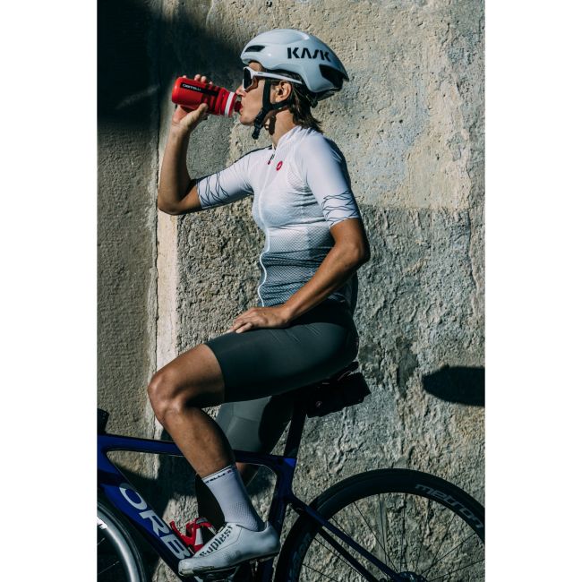 Castelli - pantaloni scurti ciclism cu bretele pentru femei Free Aero RC bibshorts - visiniu