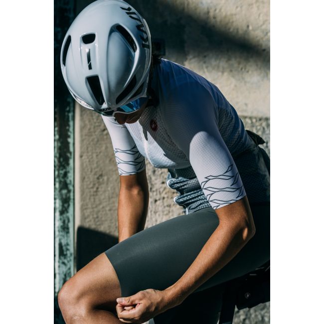 Castelli - pantaloni scurti ciclism cu bretele pentru femei Free Aero RC bibshorts - visiniu