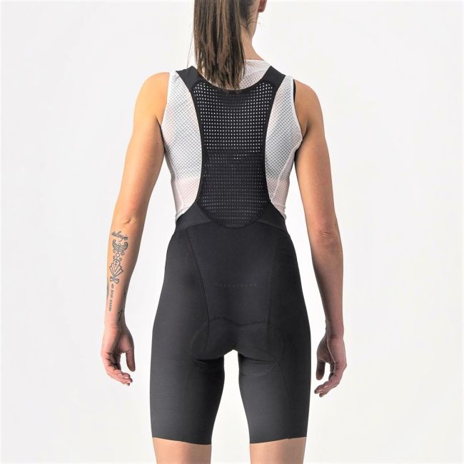 Castelli - pantaloni scurti pentru ciclism cu bretele pentru femei Premio Bibshort - negru