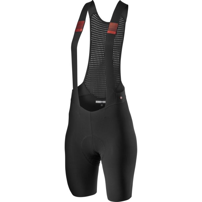 Castelli - pantaloni scurti pentru ciclism cu bretele pentru femei Premio Bibshort - negru