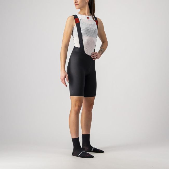 Castelli - pantaloni scurti pentru ciclism cu bretele pentru femei Premio Bibshort - negru
