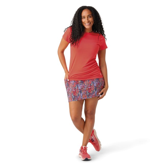 Smartwool - tricou sport femei maneca scurta Merino Short Sleeve W Tee - rosu carnaval
