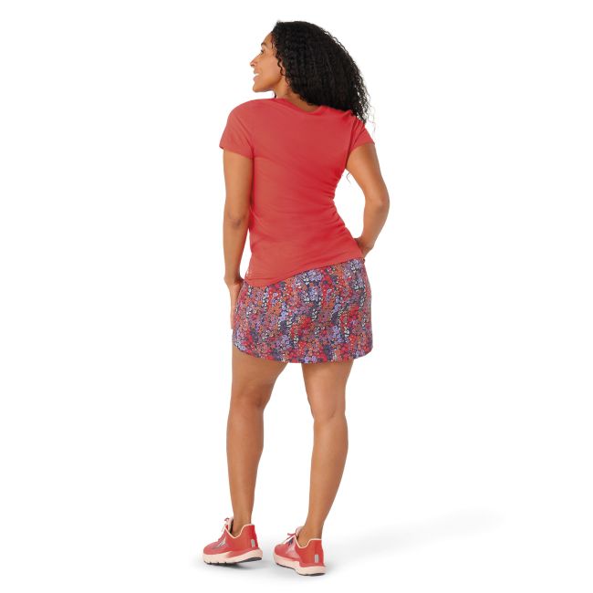 Smartwool - tricou sport femei maneca scurta Merino Short Sleeve W Tee - rosu carnaval