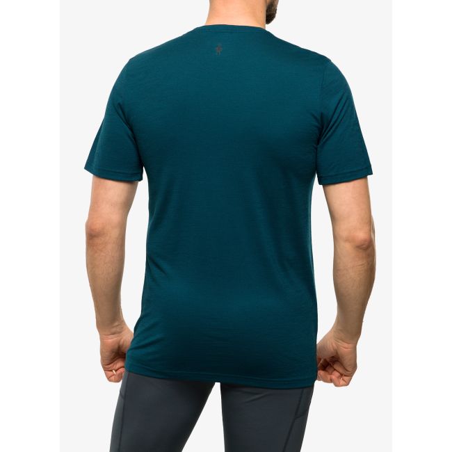 Smartwool - tricou sport unisex maneca scurta Companion Trek Graphic Short Sleeve Tee - albastru inchis amurg