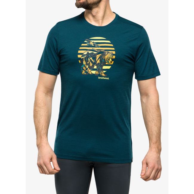 Smartwool - tricou sport unisex maneca scurta Companion Trek Graphic Short Sleeve Tee - albastru inchis amurg