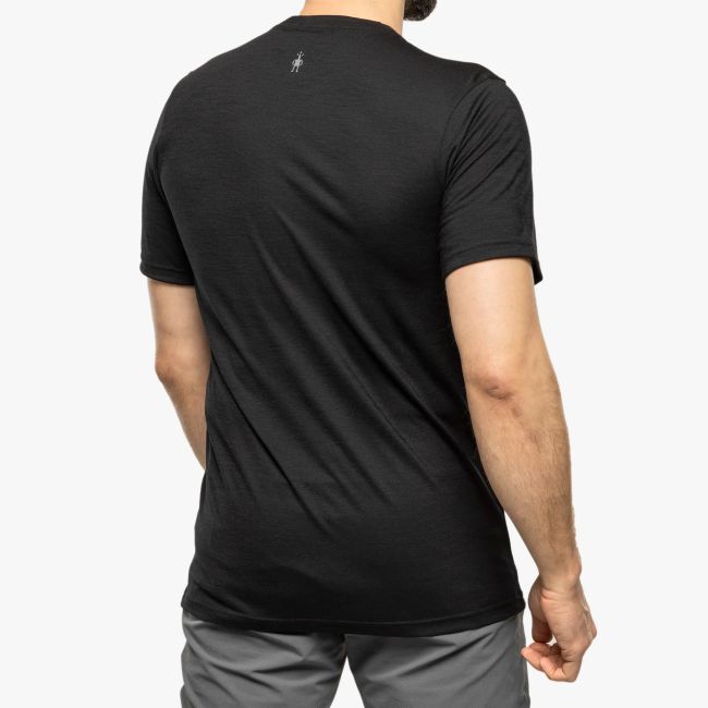 Smartwool - tricou sport unisex maneca scurta Companion Trek Graphic Short Sleeve Tee - negru