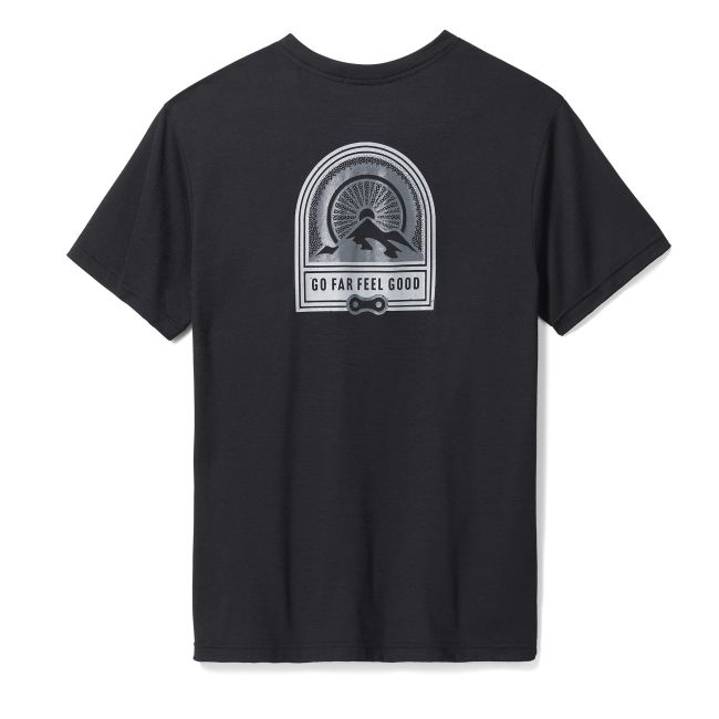 Smartwool - tricou sport unisex maneca scurta Dawn Rise Graphic Short Sleeve Tee - negru