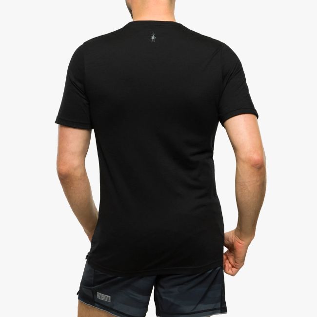 Smartwool - tricou sport unisex maneca scurta Mountain Horizon Graphic Short Sleeve Tee - negru