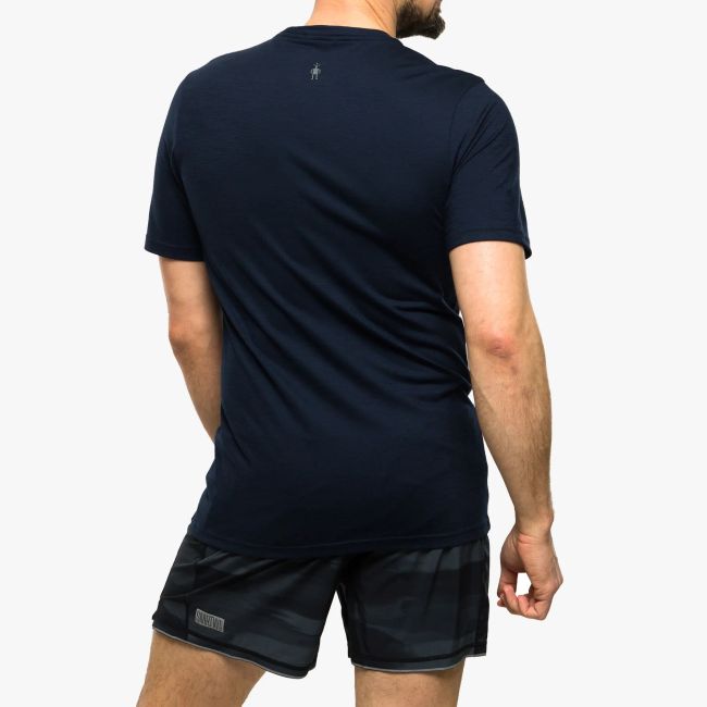 Smartwool - tricou sport unisex maneca scurta River Van Graphic Short Sleeve Tee - albastru inchis