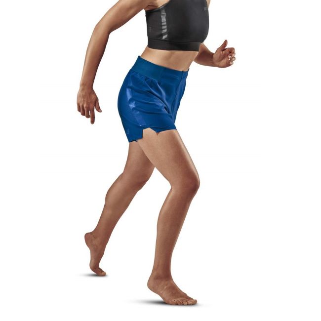 CEP - Pantaloni scurti alergare pentru femei Run Loose Fit women Shorts - albastru