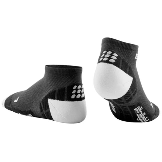 CEP - sosete compresie scurte Ultralight Compression Socks Low Cut - negru gri
