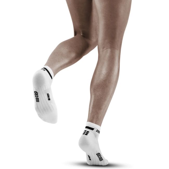 CEP - sosete compresie scurte femei The Run W Socks Low Cut - alb negru