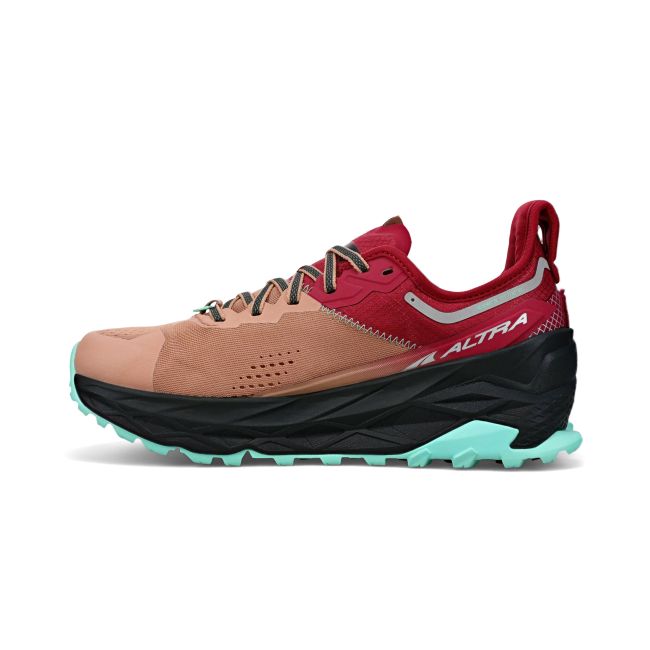 Altra - pantofi trail - Olympus 5 W - roz pudra-rosu