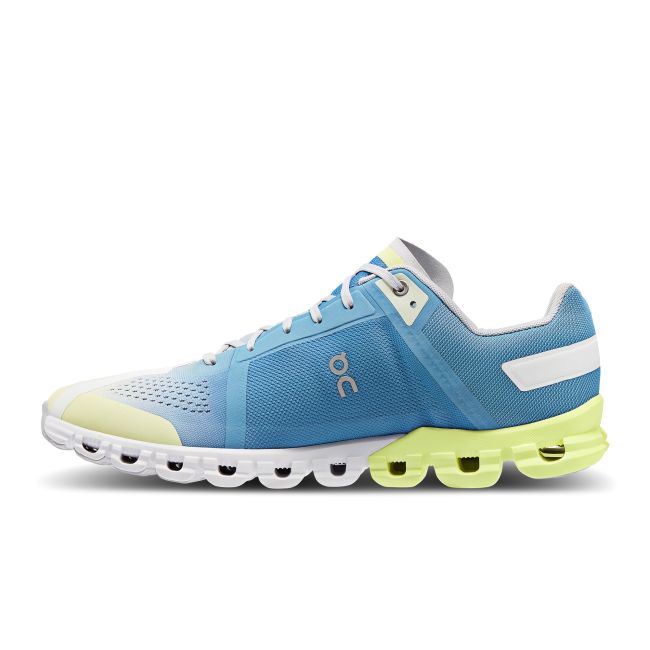 On CloudFlow - pantofi sport pentru barbati - albastru alb galben DUST | SEEDLING