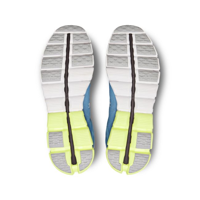 On CloudFlow - pantofi sport pentru barbati - albastru alb galben DUST | SEEDLING