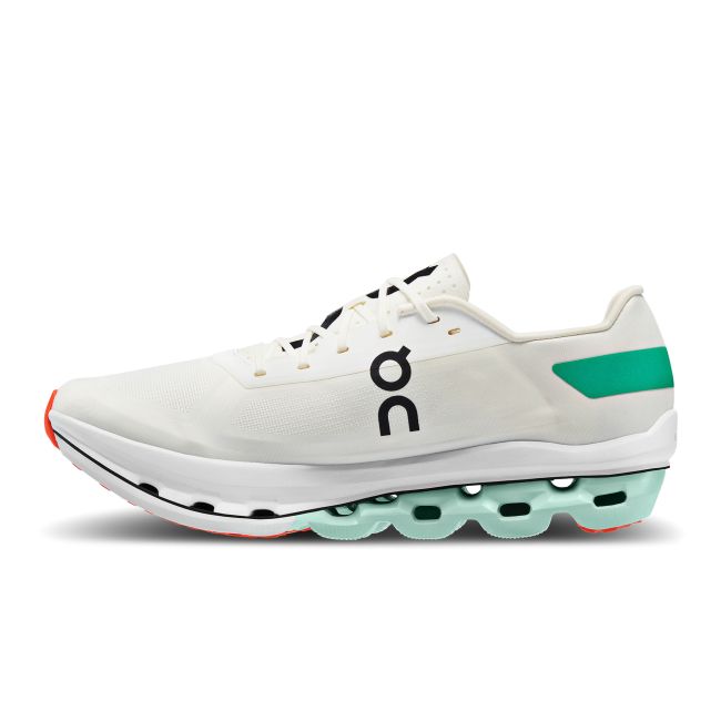 On Cloudboom Echo - pantofi alergare maraton pentru barbati - alb negru verde White | Mint