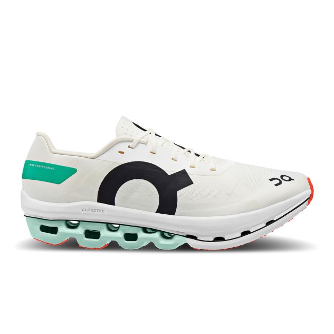 On Cloudboom Echo - pantofi alergare maraton pentru barbati - alb negru verde White | Mint