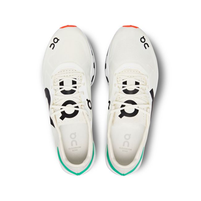 On Cloudboom Echo - pantofi alergare maraton pentru barbati - alb negru verde White | Mint