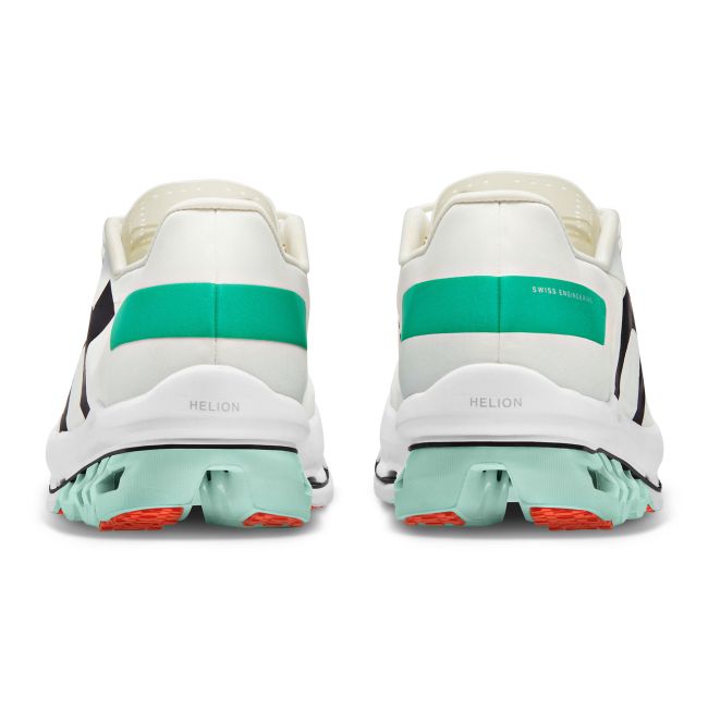 On Cloudboom Echo - pantofi alergare maraton pentru barbati - alb negru verde White | Mint