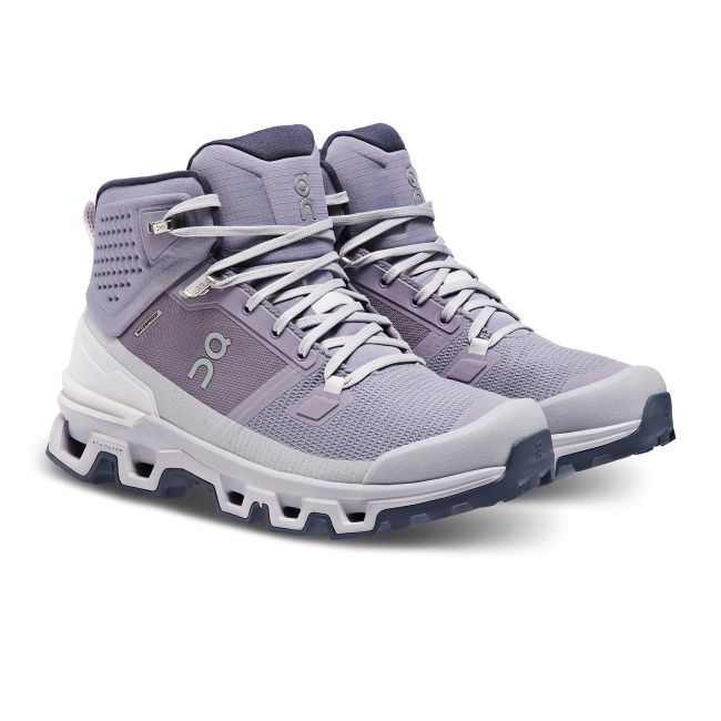 On Cloudrock 2 Waterproof - ghete sport pentru femei - mov deschis gri Shark | Fade