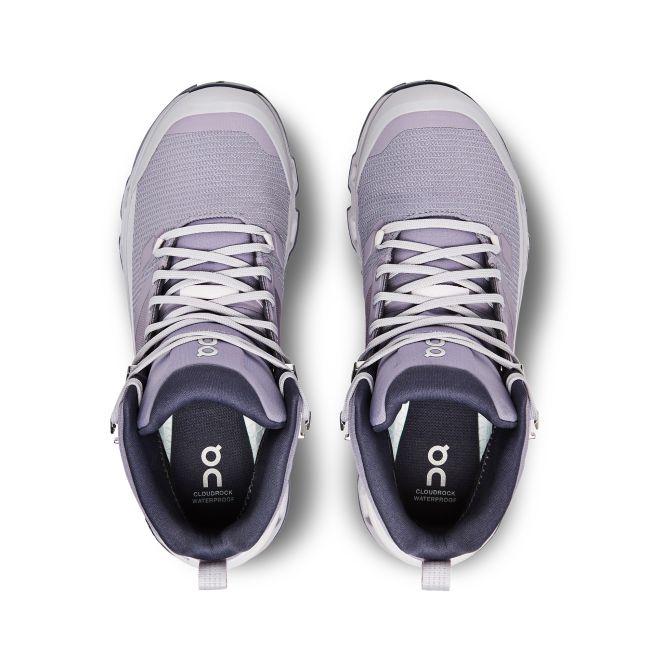 On Cloudrock 2 Waterproof - ghete sport pentru femei - mov deschis gri Shark | Fade