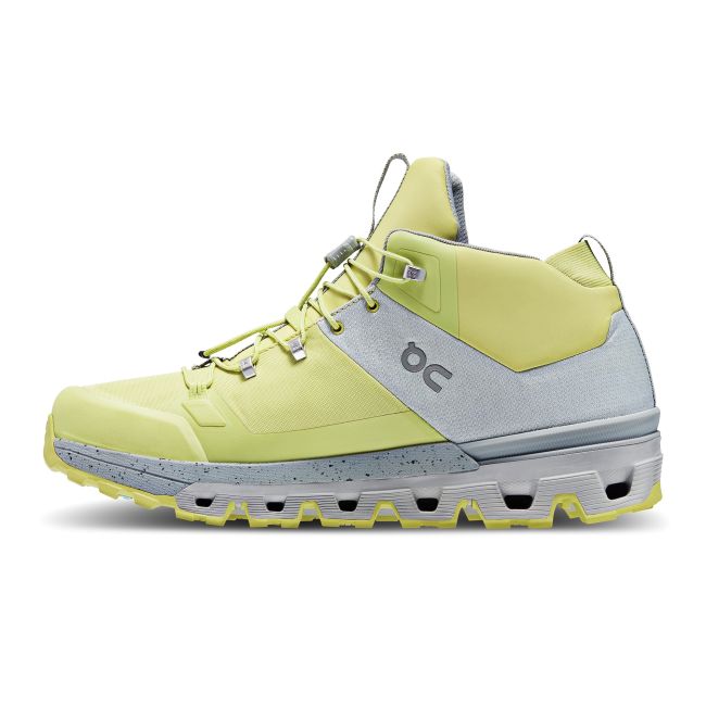 On Cloudtrax Waterproof - ghete sport pentru femei - galben deschis zest gri glaciar