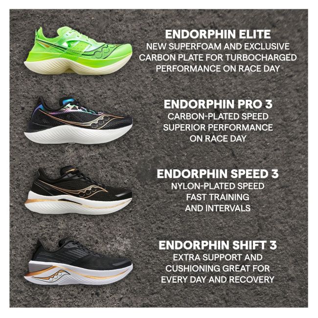 Saucony - pantofi alergare pentru barbati Endorphin Shift 3 - albastru Agave alb negru bazalt