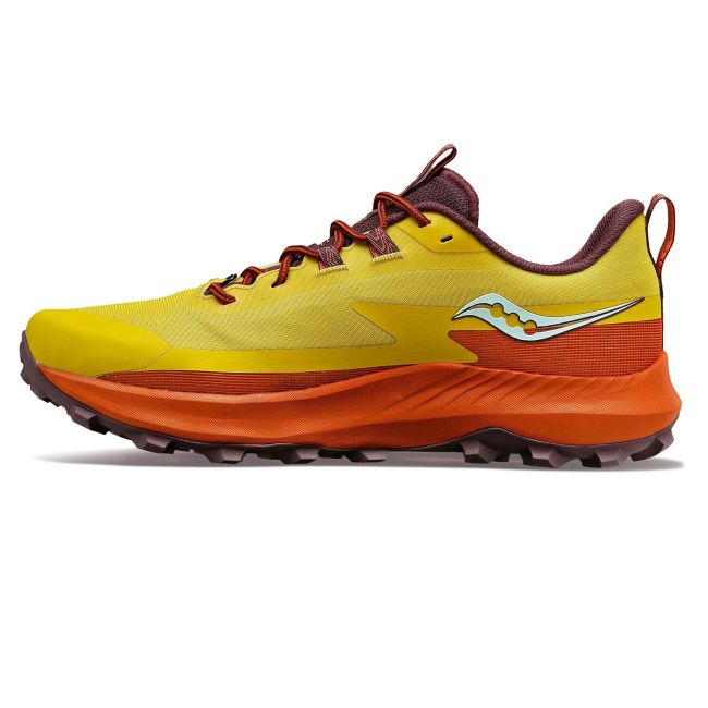 Saucony - pantofi alergare pentru barbati Peregrine 13 - galben portocaliu Arroyo maro