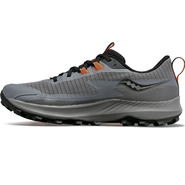 Saucony - pantofi alergare pentru barbati Peregrine 13 GTX - gri Gravel negru