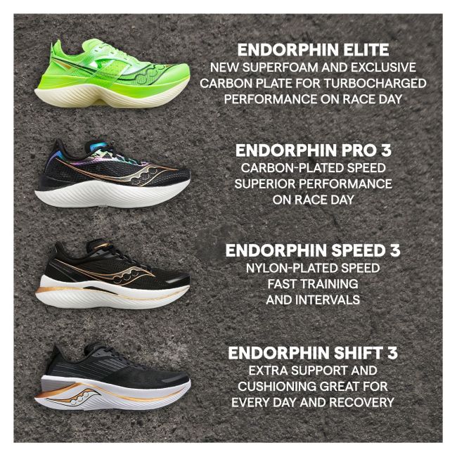 Saucony - pantofi alergare pentru femei Endorphin Speed 3 - rosu Rose galben alb