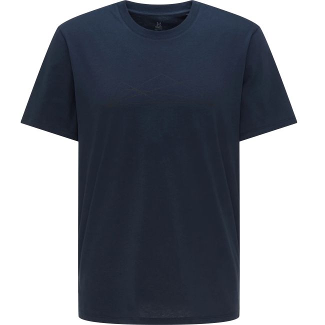 Haglofs - Tricou casual bumbac barbati Camp - albastru inchis montan