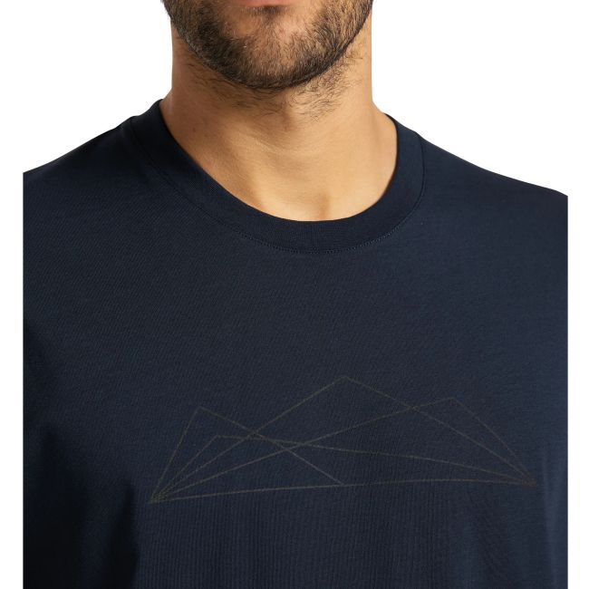 Haglofs - Tricou casual bumbac barbati Camp - albastru inchis montan
