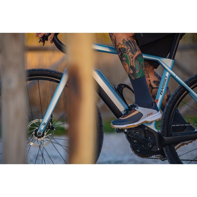 Northwave - pantofi ciclism MTB All Mountain Freeland - gri inchis maro deschis nisip