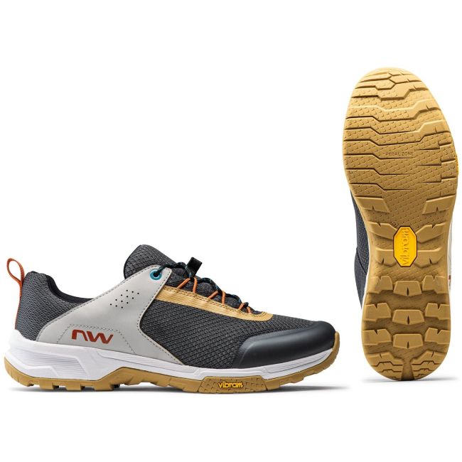 Northwave - pantofi ciclism MTB All Mountain Freeland - gri inchis maro deschis nisip