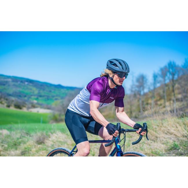 Northwave - tricou ciclism pentru barbati maneca scurta blade jersey - gri deschis mov inchis