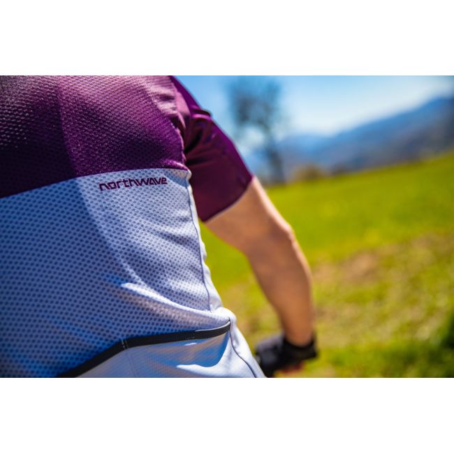Northwave - tricou ciclism pentru barbati maneca scurta blade jersey - gri deschis mov inchis