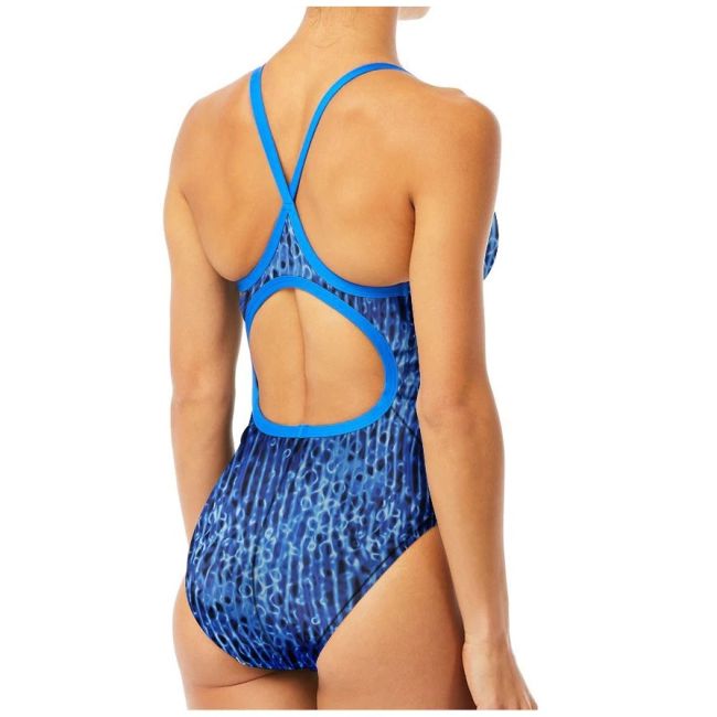 TYR - costum baie intreg pentru femei - Atolla Diamondfit - albastru multicolor