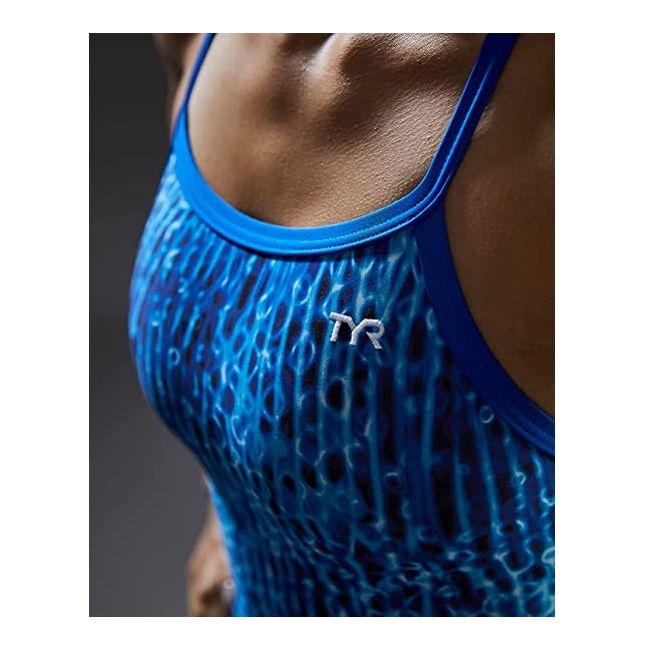 TYR - costum baie intreg pentru femei - Atolla Diamondfit - albastru multicolor