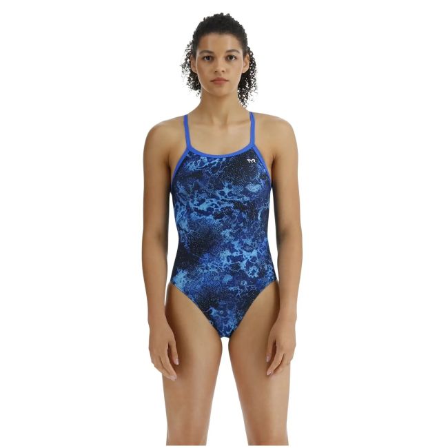 TYR - costum baie intreg pentru femei - Diploria Diamondfit - albastru